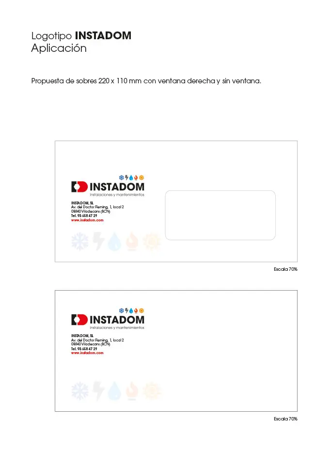Imagen corporativa de INSTADOM 10/16