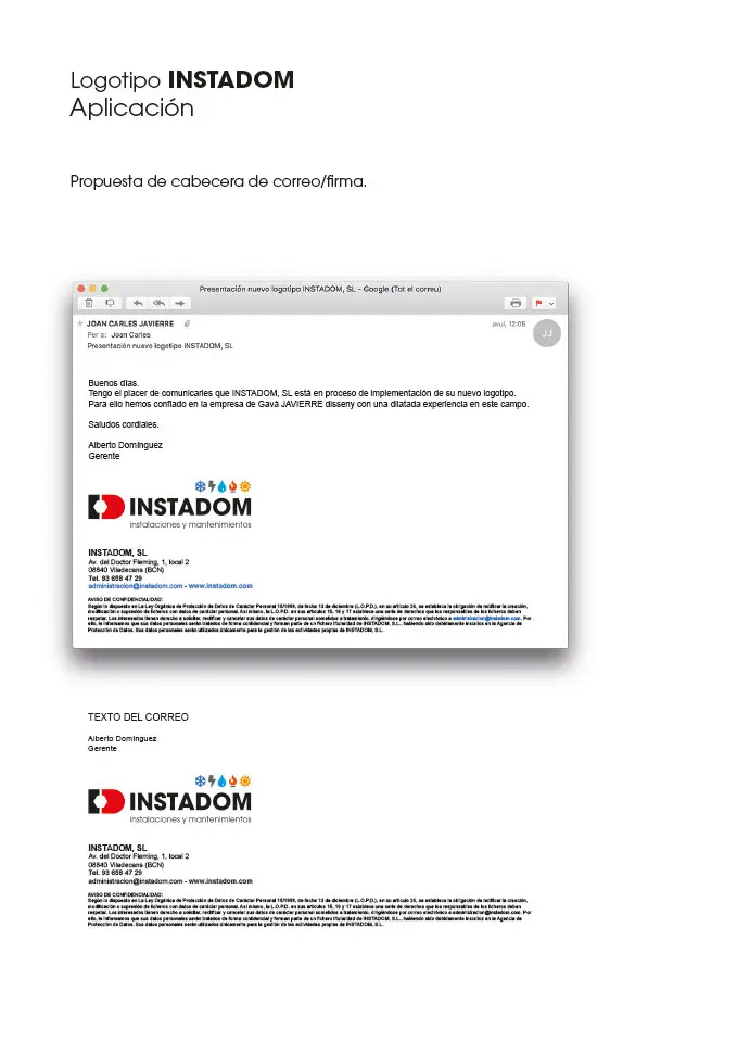 Imagen corporativa de INSTADOM 11/16