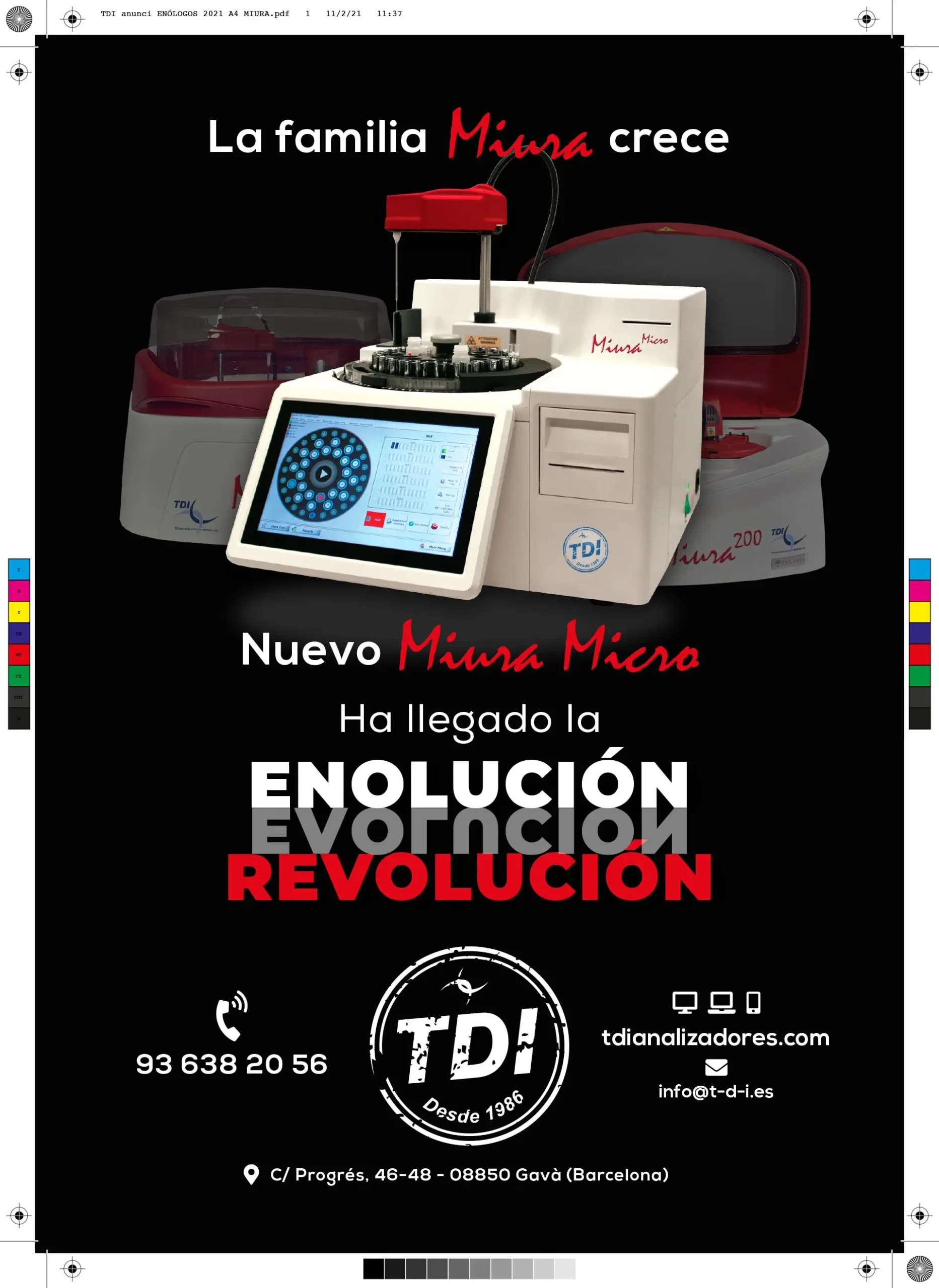 Nuevo analizador químico MIURA MICRO