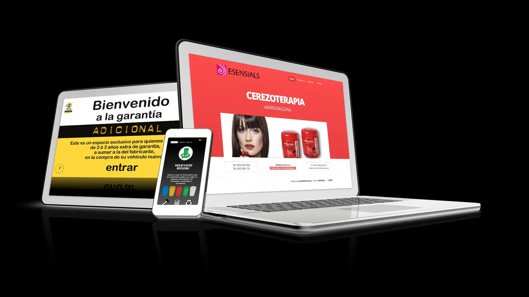 Espacios Web diseñados por JAVIERRE disseny